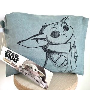 StarWars | The Mandalorian | Baby Yoda/Grogu | Large Fabric Makeup Bag | NWT
